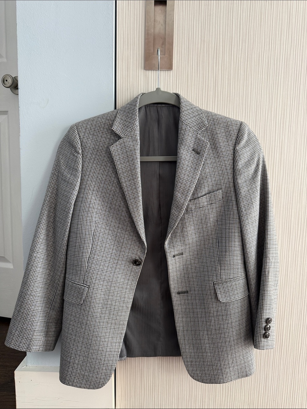 Joseph Abboud Black & Gray Micro Houndstooth Sport Coat